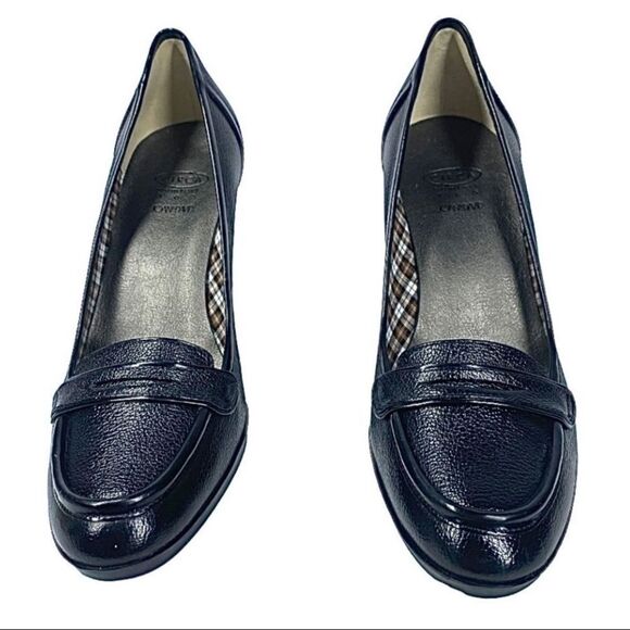 Circa Joan & David CJCHAS Size 8.5 Medium Stacked Platform Womens Shoe Black - Picture 6 of 10